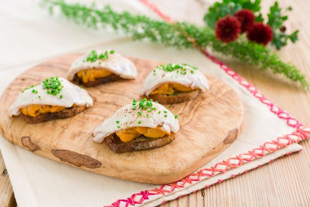 Ivory King Salmon Crostini
