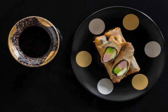 Yellowfin and Avocado Spring Rolls
